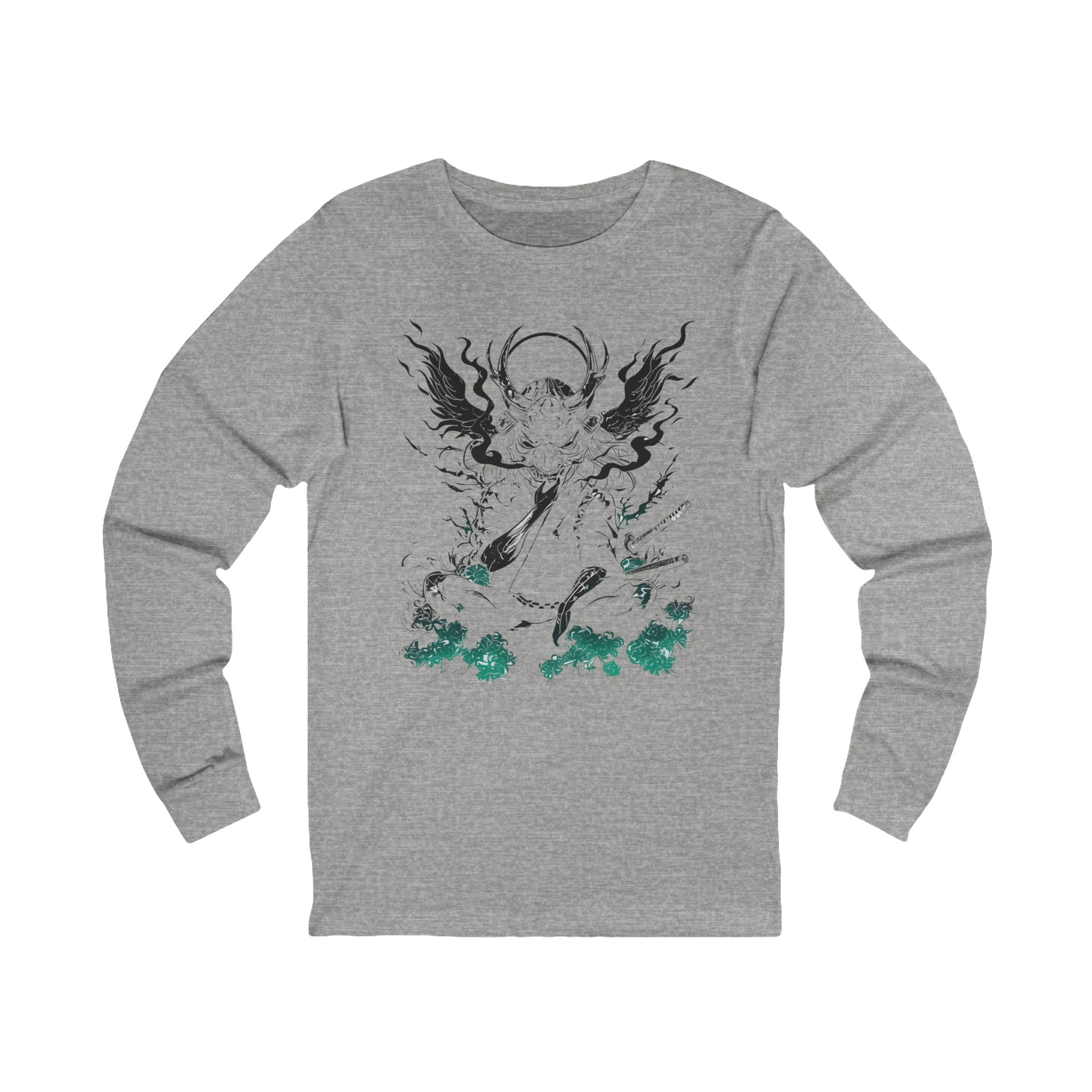 Crimson Oni Samurai – Anime Long Sleeve Shirt | Japanese Apparel