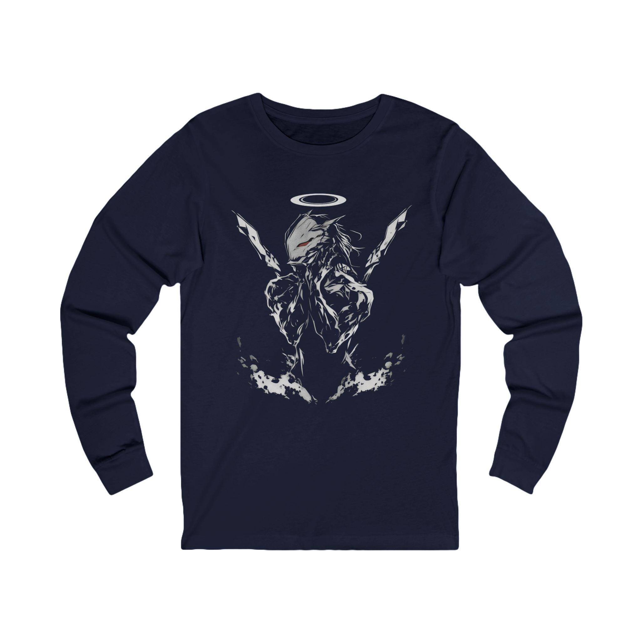 Voidborn Guardian anime long sleeve shirt with futuristic angel design