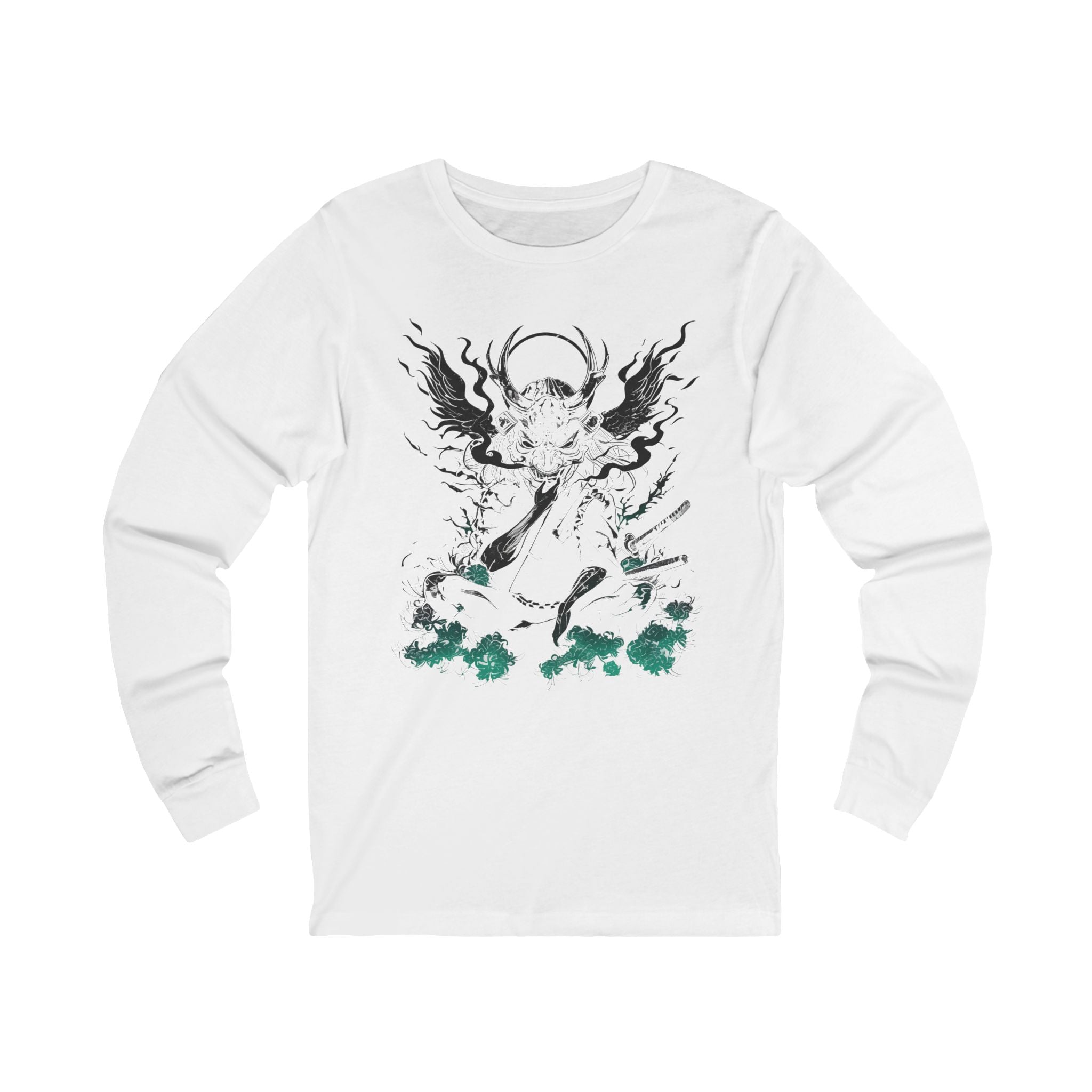 Crimson Oni Samurai – Anime Long Sleeve Shirt | Japanese Apparel