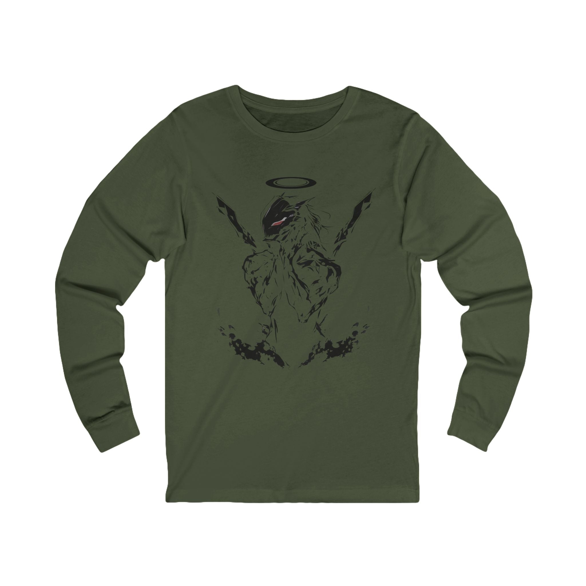 Voidborn Guardian anime long sleeve shirt with futuristic angel design