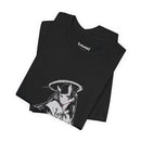 Celestial Oni anime design featuring horned girl with halo in robes on T-shirt