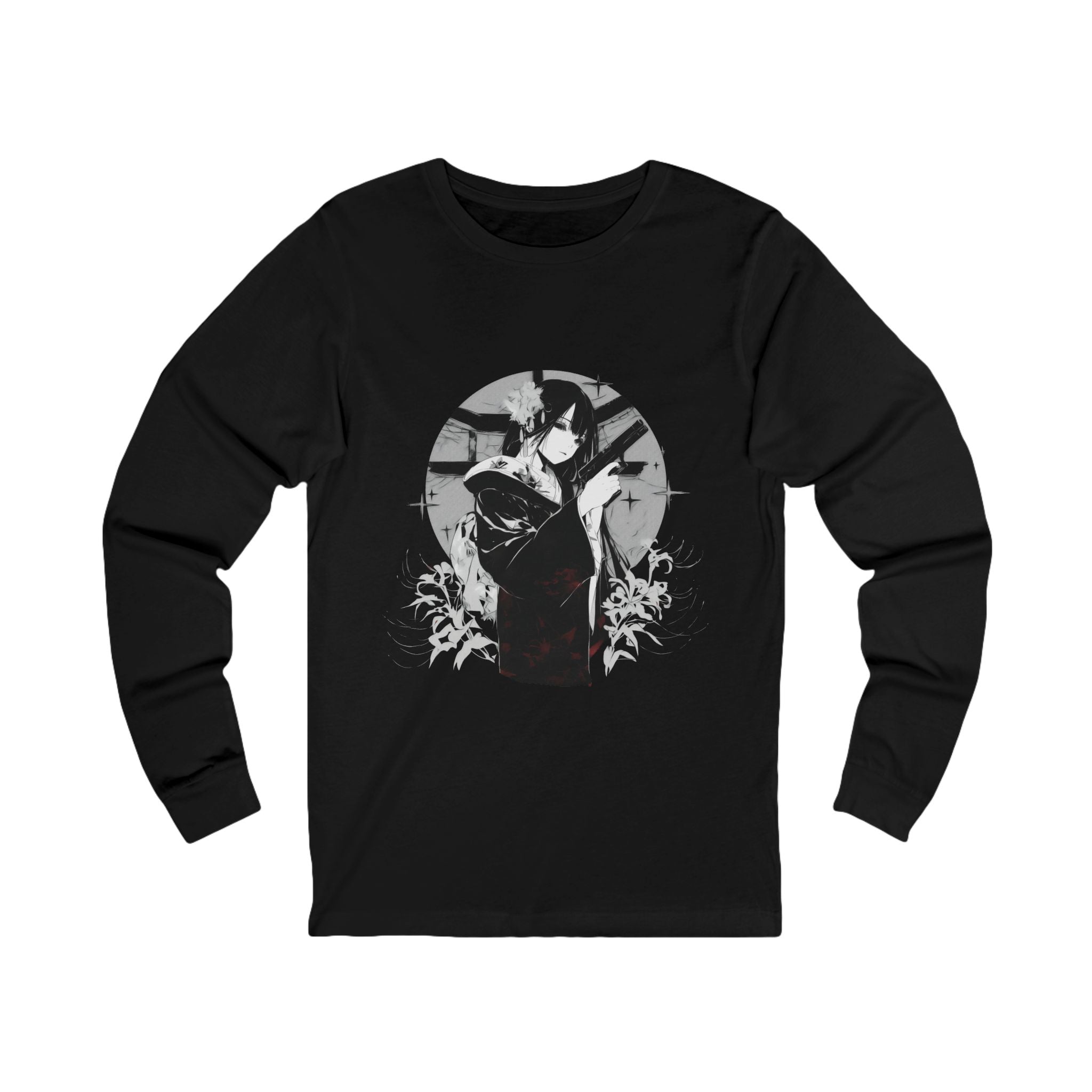 Crimson Black Dahlia • Sleeve Tee
