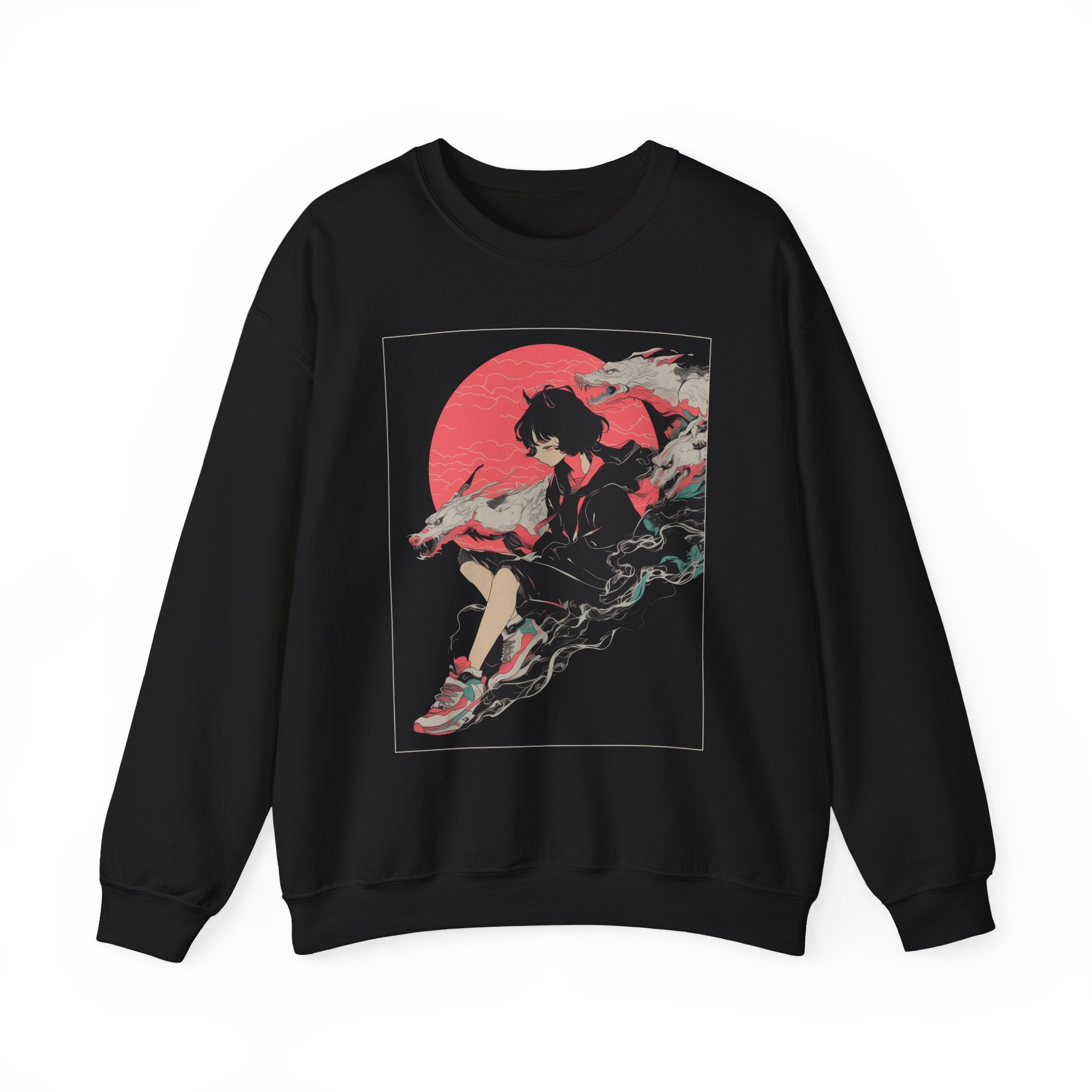 Neon Oni Moon’s Veil • Sweatshirt