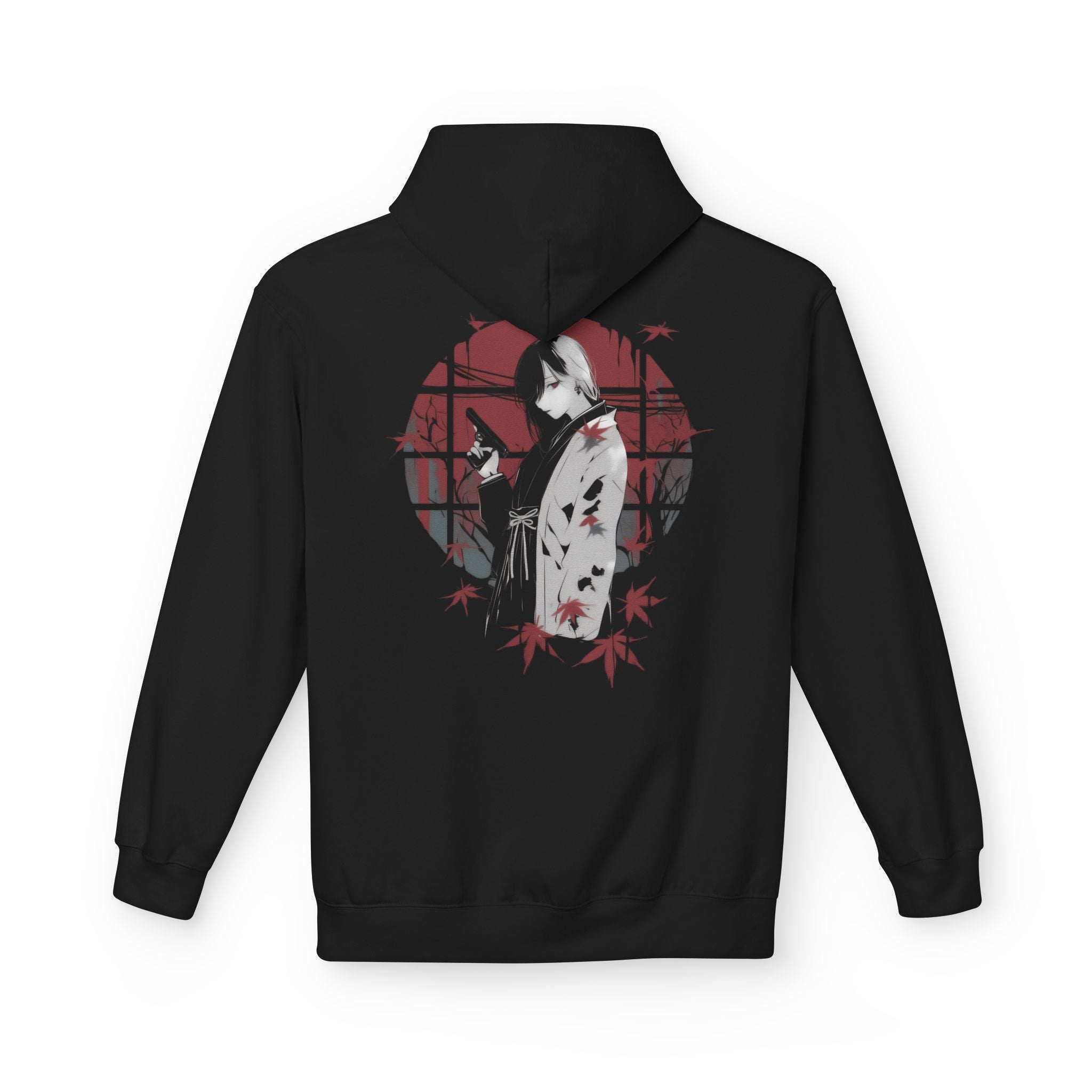 Crimson Yakuza Bloom • Premium Hoodie