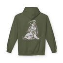Celestial Oni anime hoodie featuring horned girl with halo artwork