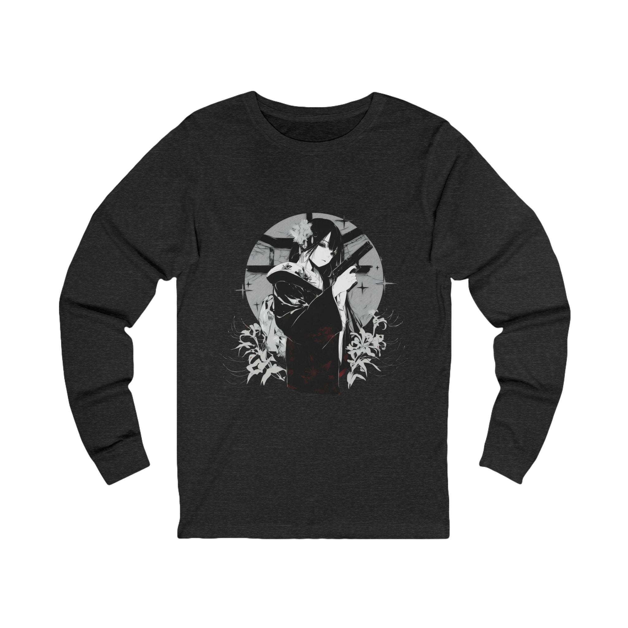 Crimson Black Dahlia • Sleeve Tee