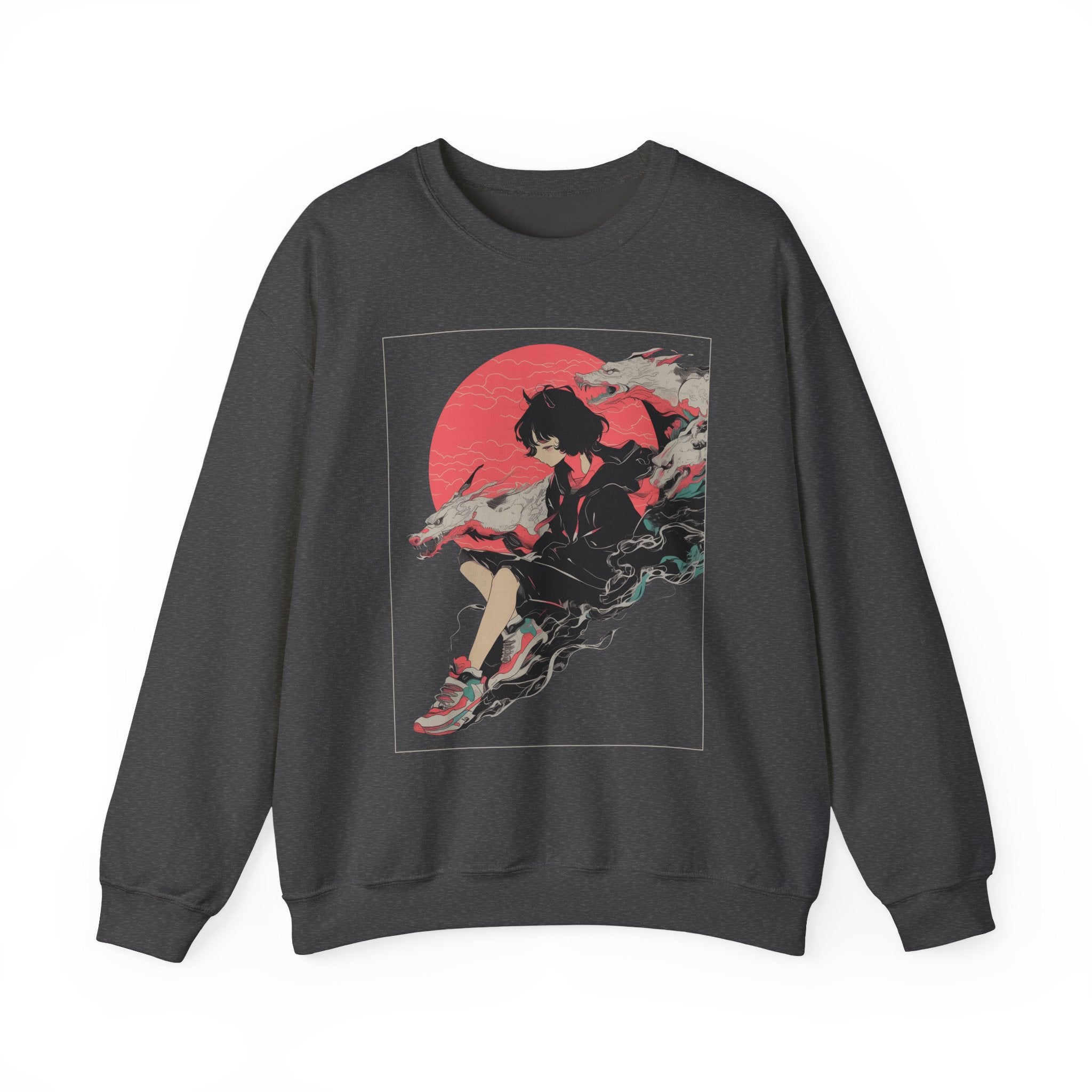 Neon Oni Moon’s Veil • Sweatshirt