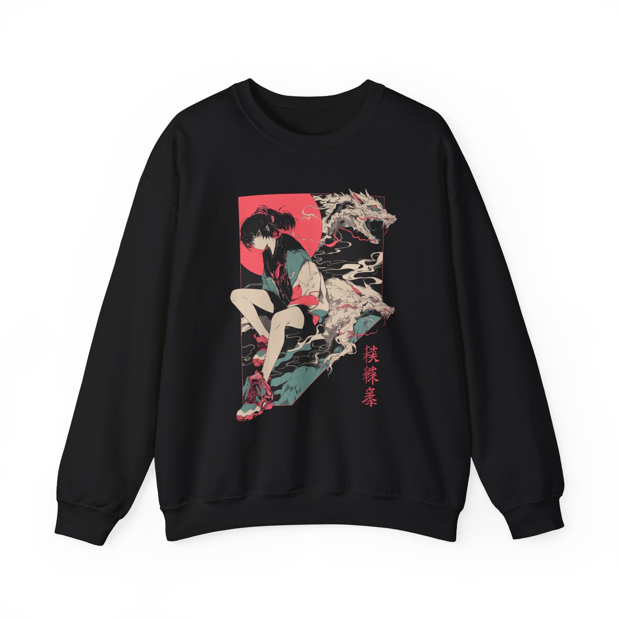 Neon Oni Dragon’s Echo • Sweatshirt