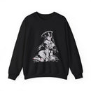 Celestial Oni anime sweatshirt featuring horned girl with halo and dark accents